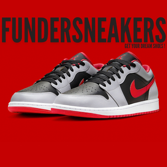 Nike Air Jordan 1 Low Channels A Familiar Look In “Cement Grey/Fire Red”