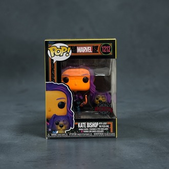 Funko Pop: Kate Bishop with Lucky the Pizza Dog #1212 (Blacklight / Special Edition)