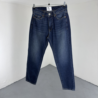 Boyfriend Koyu Mavi Jean