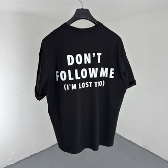 I'm Lost Tee siyah