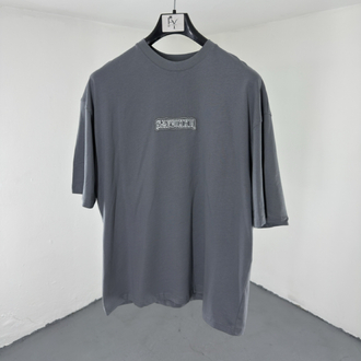 OverSize Sırt Baskılı ve Patch'li Tshirt