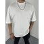 Basic OverSize T-Shirt (Kalın Kumaş) beyaz