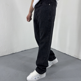 Laser Effect Baggy Denim 