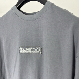 OverSize Sırt Baskılı ve Patch'li Tshirt
