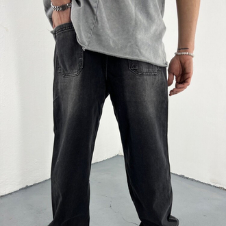 Reverse Pocket Baggy Denim