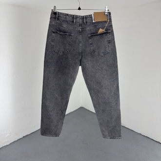 Boyfriend Yıkamalı Gri Jean