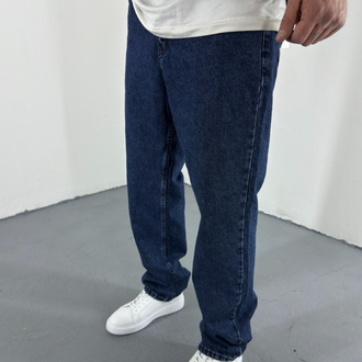 Baggy Jean Lacivert Yıkamalı
