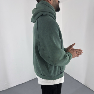 Boxy Fit Yıkamalı Hoodie