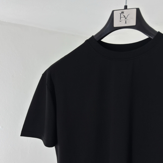 Boxy Fit Basic Tshirt siyah
