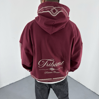 Ethno Red Over Size SweatShirt 