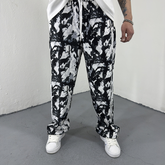 Kamuflaj Paraşüt Jogger Siyah