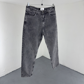 Boyfriend Yıkamalı Gri Jean