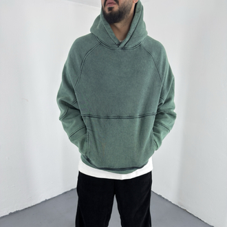Boxy Fit Yıkamalı Hoodie
