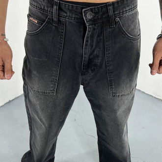 Reverse Pocket Baggy Denim