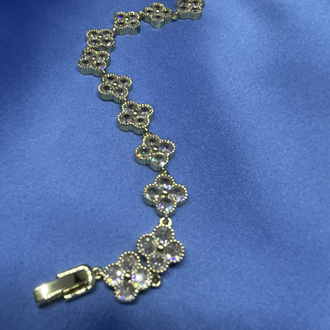 Premium İthal Gold Yonca Bileklik