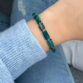 Apatit Doğal Taş Kapsül Bileklik