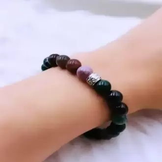 Yosunlu Akik Doğal Taş Klasik Model