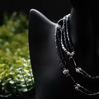Hematit Doğal Taş Elegance Kolye