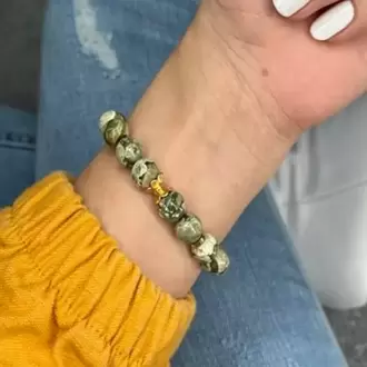 İçsel Yolculuk Bilekliği – Riyolit (Rhyolite)