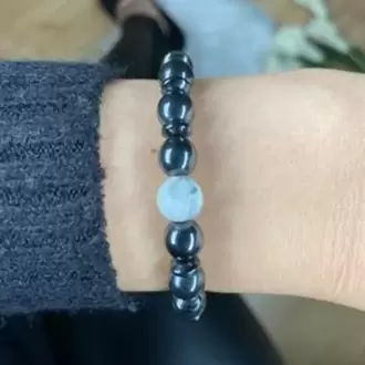 Hematit & Havlit Doğal Taş Bileklik