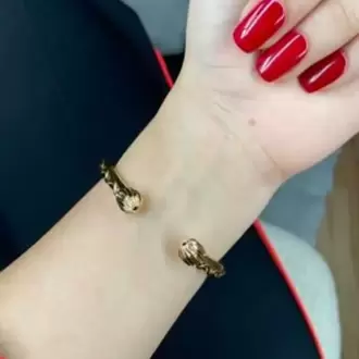 Tuana Altin Kaplama Bakır Bileklik 