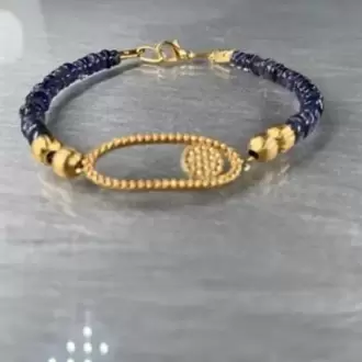 Safir Altın Kaplama Bileklik