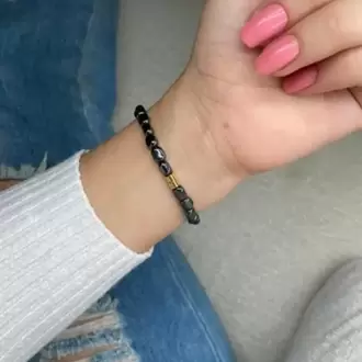 Hematit Doğal Taş Bileklik