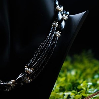 Hematit Doğal Taş Elegance Kolye