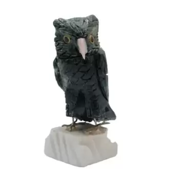 Serpentin Doğal Taş Baykuş Figürü