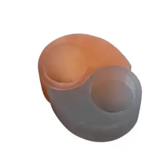 Ying Yang Selenit Doğal Taş Mumluk