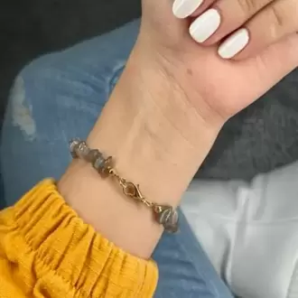  Işığın Koruyucusu – Labradorit Kapsül Bileklik