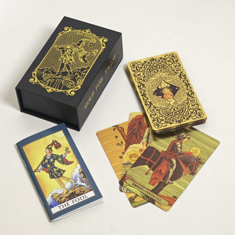 Gold foil çerçevesiz klasik tarot 