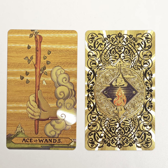 Gold foil çerçevesiz klasik tarot 