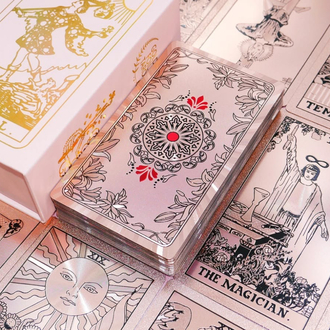 Gold Foil pembe yaldızlı tarot