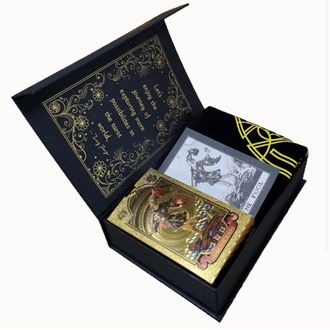 Gold foil tarot seti