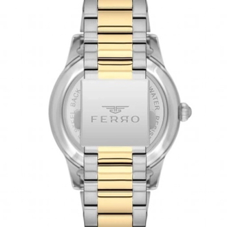 Ferro Sarı ve Gümüş Çelik Kordon Erkek Kol Saati F31445A-D
