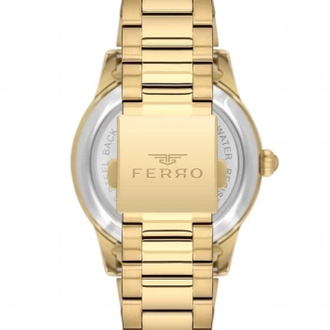 Ferro Sarı Çelik Kordon Erkek Kol Saati F31445A-B 