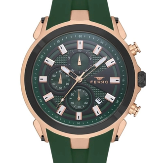 Ferro Yeşil Silikon Kordon Erkek Kol Saati FM31402D-R10
