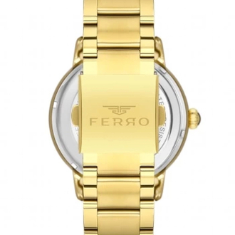Ferro Sarı Çelik Kordon Erkek Kol Saati F31399A-B