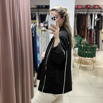Asimetrik kesim blazer