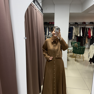 Nubuk elbise