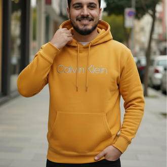 Calvin Klein Hardal Cepli Şapkalı Sweatshirt