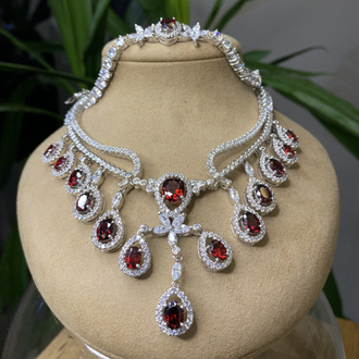 YAKUT RENGİ ABİYE SET