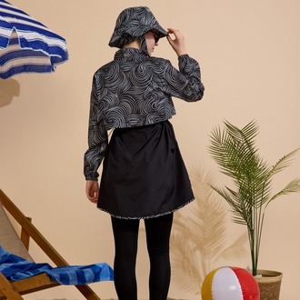 Kadın Tesettür Mayo 5'li Set Yarım Kapama Fermuarlı. 1.599,00 TL