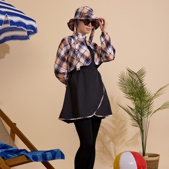 Kadın Tesettür Mayo 5'li Set Yarım Kapama Fermuarlı. 1.599,00 TL