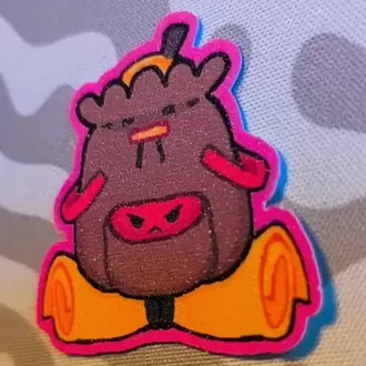 Peak: Dağcı Çantası - Simli Sticker