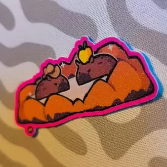 Peak: Capybara - Simli Sticker 