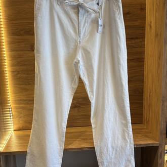 Beymen Club Beyaz %100 keten Pantolon