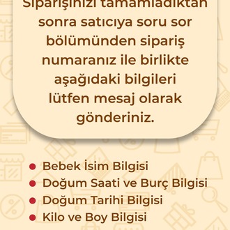Kişiye Özel Pleksi Bebek Doğum Bilgileri Tablosu – Sevimli Aslanlı Tasarım