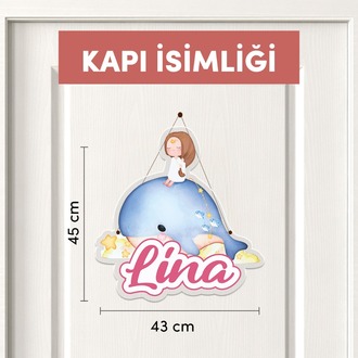 Kişiye Özel Balık Temalı 17 Parça Yenidoğan Seti - Kapı Süsü, Masa Süsü, Dolap Magneti